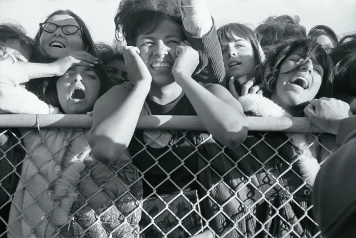Framed Print : Teenage Girls Screaming for The Beatles Framed Print : Teenage Girls Screaming for The Beatles