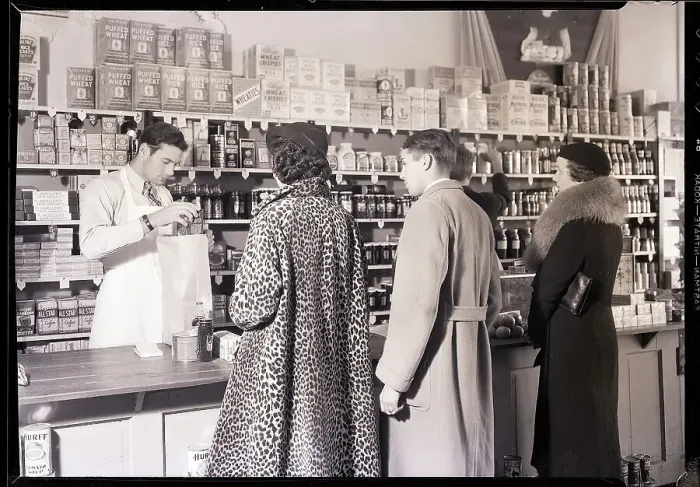 Framed Print : Teenager Bagging Groceries