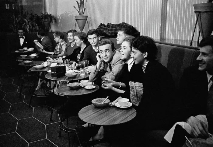 Framed Print : Teenagers At Cafe Framed Print : Teenagers At Cafe