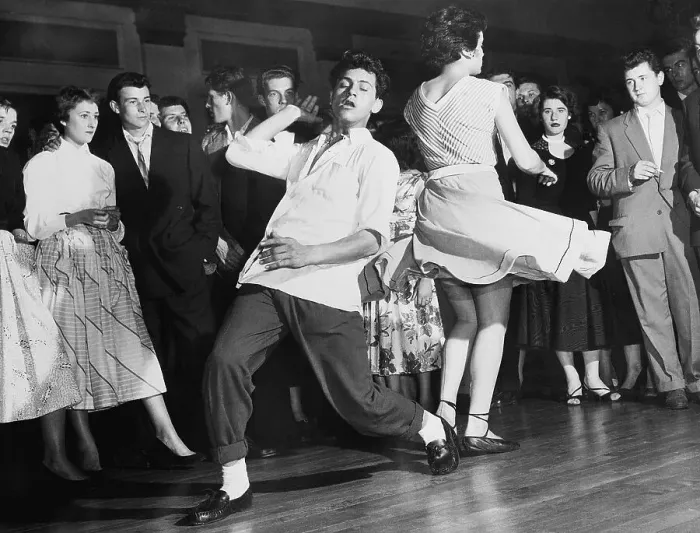 Framed Print : Teenagers Dancing To Rock And Roll Framed Print : Teenagers Dancing To Rock And Roll