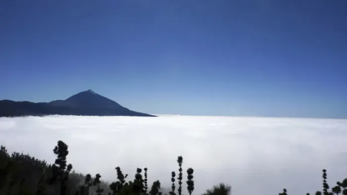 Framed Print : Teide volcano above a sea of clouds