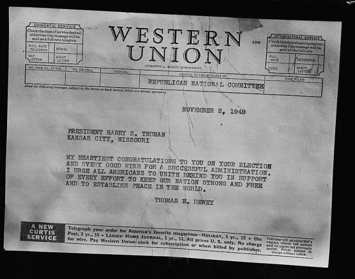 Framed Print : Telegram Addressing the President Framed Print : Telegram Addressing the President