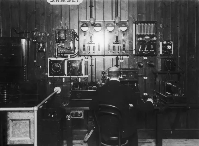 Framed Print : Telegraph Operator