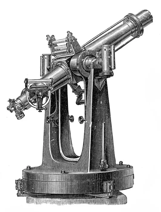 Framed Print : Telescope. illustration of a Telescope Framed Print : Telescope. illustration of a Telescope