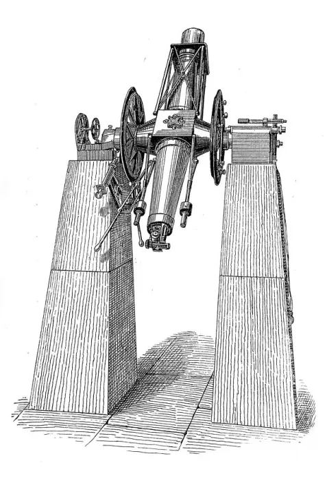 Framed Print : Telescope. illustration of a Telescope Framed Print : Telescope. illustration of a Telescope