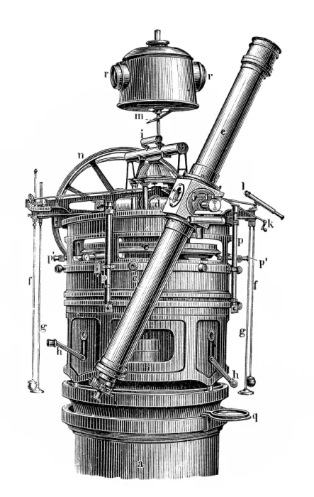Framed Print : Telescope. heliometer: A telescope equipped to measure small angular distances Framed Print : Telescope. heliometer: A telescope equipped to measure small angular distances