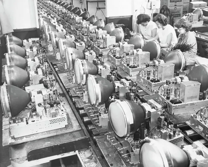 Framed Print : Television Assembly Line Framed Print : Television Assembly Line