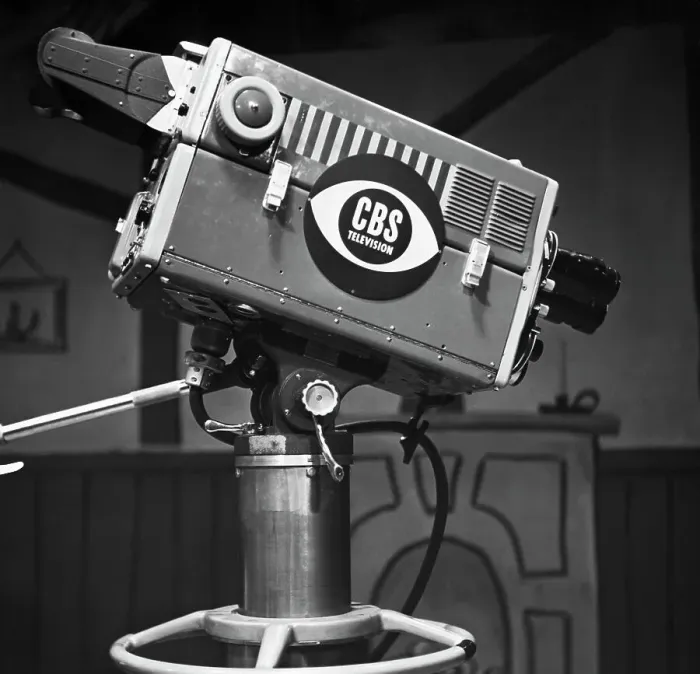 Framed Print : Television Camera