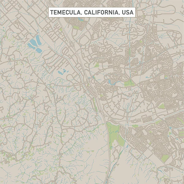 Temecula California US City Street Map