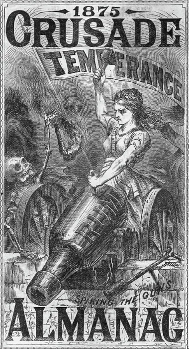 Framed Print : Temperance Crusade Almanac, 1875
