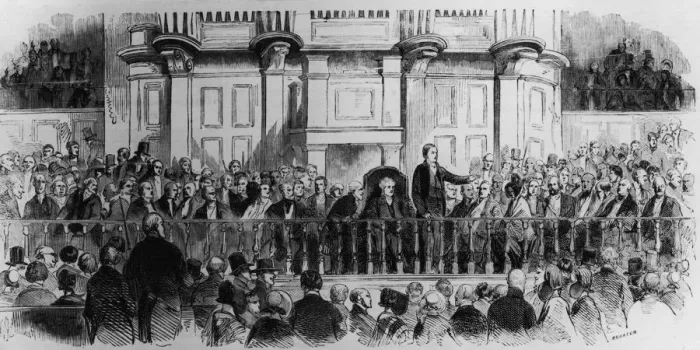 Framed Print : Temperance Meeting Framed Print : Temperance Meeting