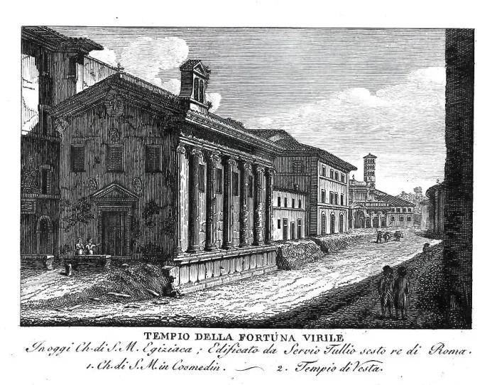 Framed Print : Tempio della fortuna virile, Temple of Portunus, Rome, Italy, digitally restored reproduction from Vedute principali e piu interessanti di Roma by Giovanni Battista, 1799 Framed Print : Tempio della fortuna virile, Temple of Portunus, Rome, Italy, digitally restored reproduction from Vedute principali e piu interessanti di Roma by Giovanni Battista, 1799