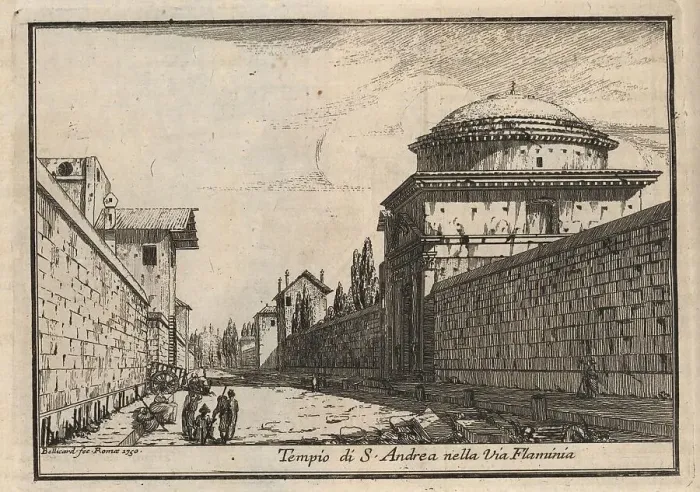 Framed Print : Tempio di S. Andrea nella Via Flaminia, Rome, Italy, 1767, digital reproduction of an 18th century original, original date unknown