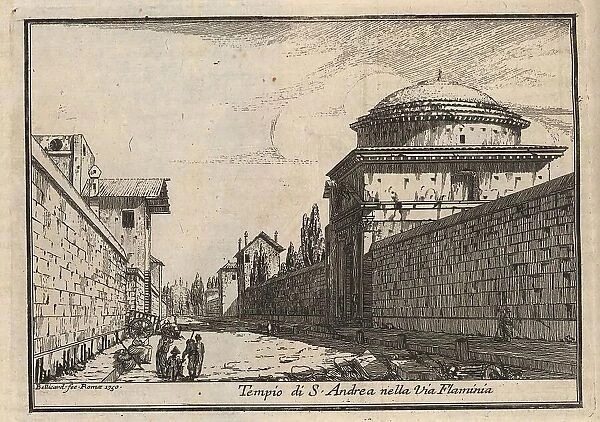 Tempio di S. Andrea nella Via Flaminia, Rome, Italy, 1767, digital reproduction of an 18th century original, original date unknown