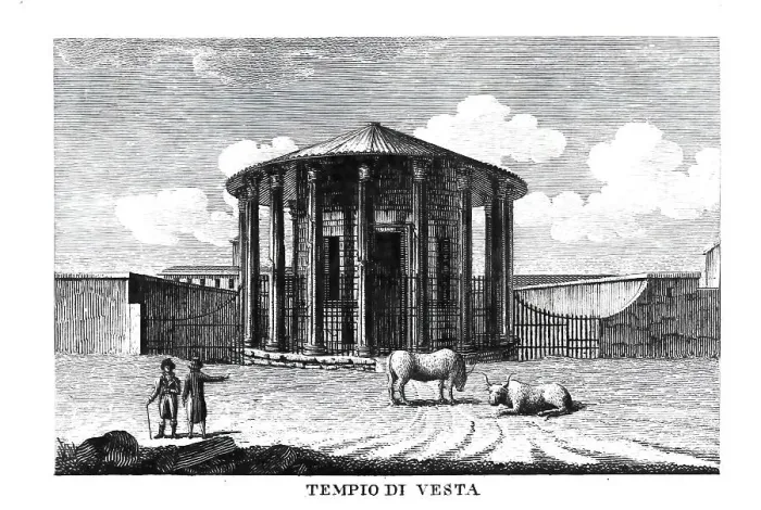 Framed Print : Tempio di vesta, Temple of Vesta, Roman Forum, Rome, Italy, digitally restored reproduction from Vedute principali e piu interessanti di Roma by Giovanni Battista, 1799 Framed Print : Tempio di vesta, Temple of Vesta, Roman Forum, Rome, Italy, digitally restored reproduction from Vedute principali e piu interessanti di Roma by Giovanni Battista, 1799