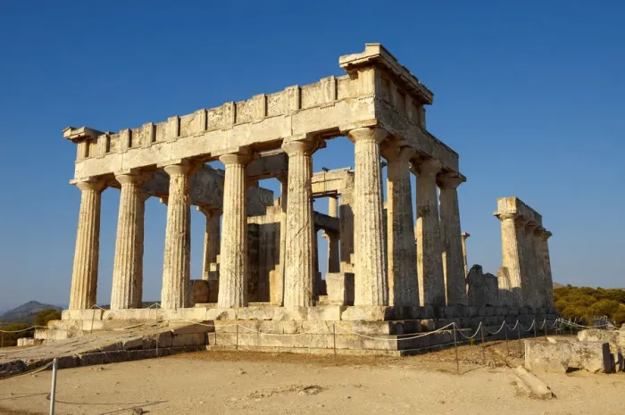 Framed Print : Temple of Aphaia, circa 500BC, Aigina, Saronic Islands, Greece Framed Print : Temple of Aphaia, circa 500BC, Aigina, Saronic Islands, Greece