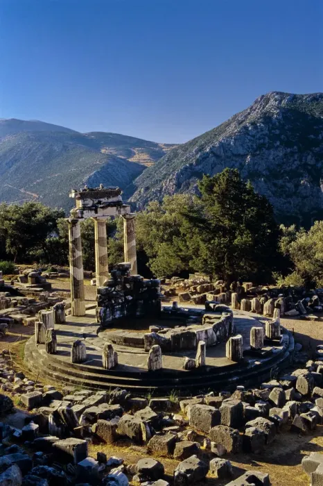 Framed Print : Temple of Athena Delphi Greece Framed Print : Temple of Athena Delphi Greece