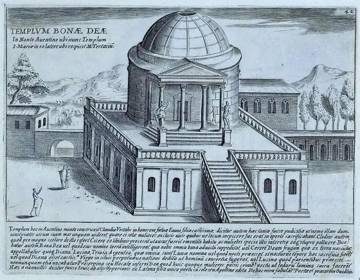 Framed Print : The Temple of Bona Dea was a temple dedicated to Bona Dea in Rome, located on the Aventine Hill, historical Rome, Italy, 1625, Rome, digital reproduction of an 18th century original, original date not known Framed Print : The Temple of Bona Dea was a temple dedicated to Bona Dea in Rome, located on the Aventine Hill, historical Rome, Italy, 1625, Rome, digital reproduction of an 18th century original, original date not known