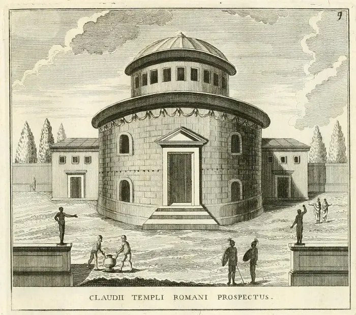Framed Print : Temple of Claudius was a Roman temple on the hill of Caelius in ancient Rome, historical Rome, Italy, digital reproduction of a 17th century original, original date not known Framed Print : Temple of Claudius was a Roman temple on the hill of Caelius in ancient Rome, historical Rome, Italy, digital reproduction of a 17th century original, original date not known