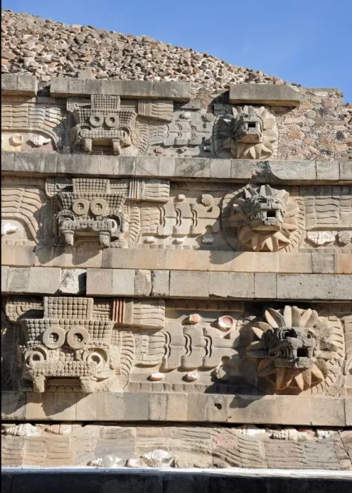 Framed Print : Temple of Feathered Serpent Pyramid, Teotihuacan Framed Print : Temple of Feathered Serpent Pyramid, Teotihuacan