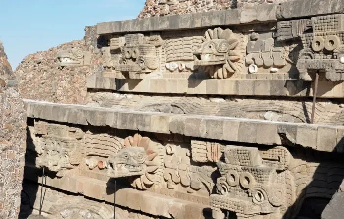 Framed Print : Temple of Feathered Serpent Pyramid, Teotihuacan