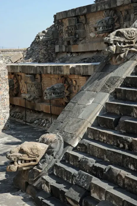 Framed Print : Temple of Feathered Serpent Pyramid, Teotihuacan Framed Print : Temple of Feathered Serpent Pyramid, Teotihuacan