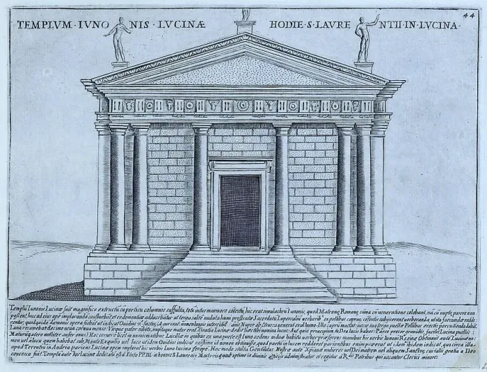 Framed Print : The Temple of Juno Lucina was a temple of ancient Rome dedicated to Juno Lucina, the protector of woman in childbirth, on the Esquiline Hill, historical Rome, Italy, 1625, Rome, digital reproduction of an 18th century original Framed Print : The Temple of Juno Lucina was a temple of ancient Rome dedicated to Juno Lucina, the protector of woman in childbirth, on the Esquiline Hill, historical Rome, Italy, 1625, Rome, digital reproduction of an 18th century original