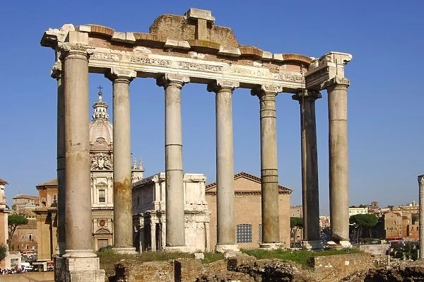 Temple of Saturn Forum Romanum Rome Italy