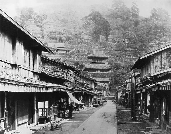 Temple Street In Nagasaki