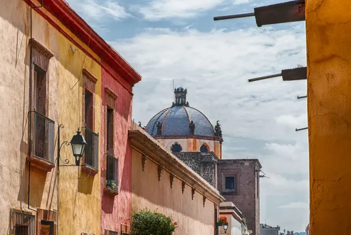 Framed Print : Templo de San Agustin (San Agustin Church) - Queretaro, Mexico