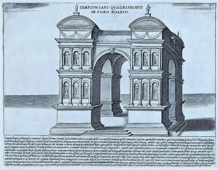 Framed Print : Templum Iani Quadrifronti In Foro Boario, This massive arch of the Janus Quadrifron on the Velabrum marks the northeastern boundary of the Forum Boarium, the cattle market of ancient Rome, 1767, Rome, Italy, digital reproduction of an 18th century Framed Print : Templum Iani Quadrifronti In Foro Boario, This massive arch of the Janus Quadrifron on the Velabrum marks the northeastern boundary of the Forum Boarium, the cattle market of ancient Rome, 1767, Rome, Italy, digital reproduction of an 18th century