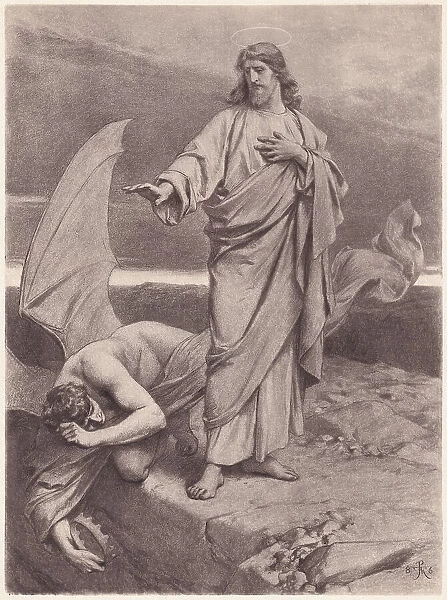 The Temptation of Christ, photogravure, published in 1886