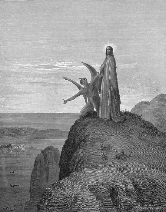 Framed Print : Temptation of Jesus Framed Print : Temptation of Jesus