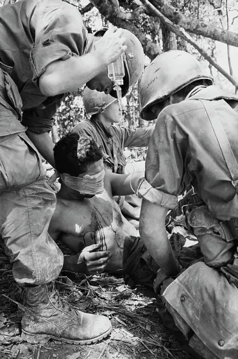 Framed Print : Tending to Wounded Airborne Trooper Framed Print : Tending to Wounded Airborne Trooper