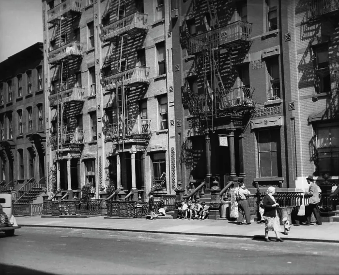 Framed Print : Tenement Buildings, NYC Framed Print : Tenement Buildings, NYC