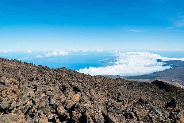 Tenerife island viewed from Teide Volcano