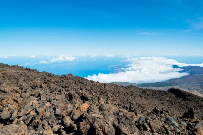 Framed Print : Tenerife island viewed from Teide Volcano Framed Print : Tenerife island viewed from Teide Volcano