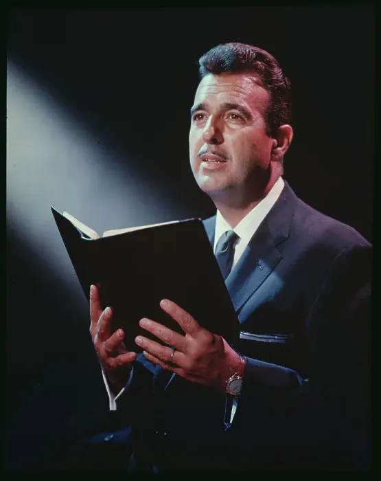 Framed Print : Tennessee Ernie Ford Holding Hymn Book Framed Print : Tennessee Ernie Ford Holding Hymn Book