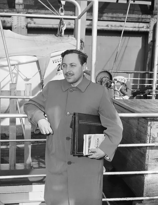 Framed Print : Tennessee Williams On Boat, Sailing Framed Print : Tennessee Williams On Boat, Sailing
