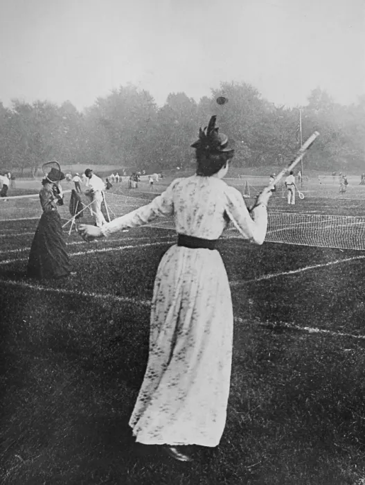 Framed Print : Tennis In Central Park, 1904 Framed Print : Tennis In Central Park, 1904