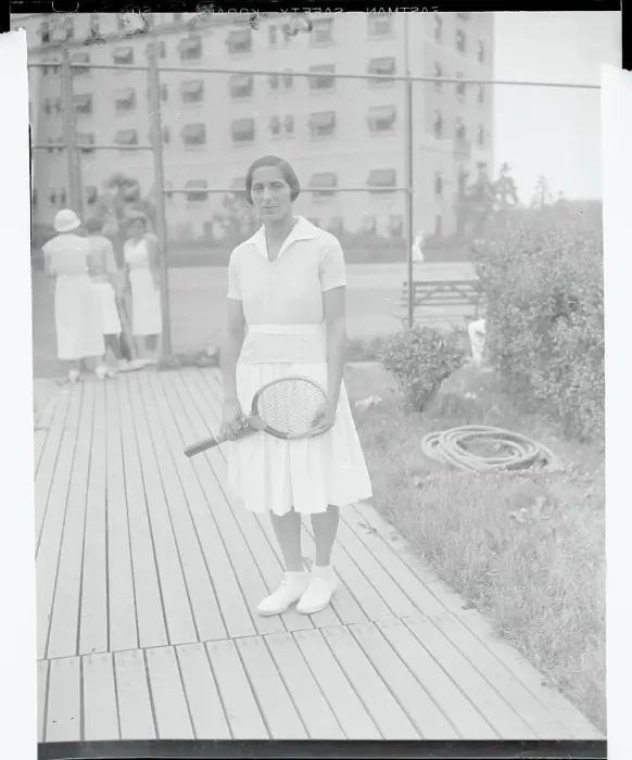 Framed Print : Tennis Champ Maud Levi