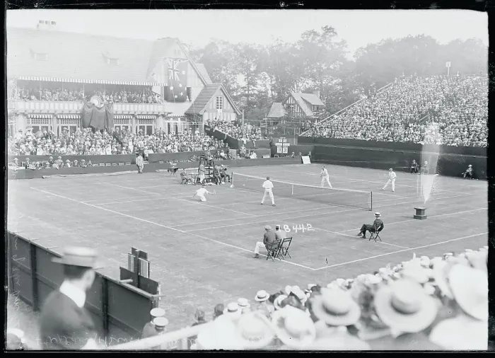 Framed Print : Tennis Game in Action Framed Print : Tennis Game in Action