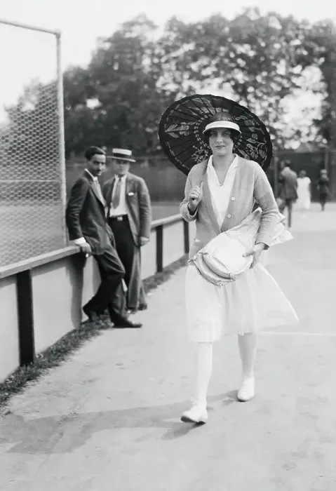Framed Print : Tennis Player Helen Wills Strolling with Umbrella Framed Print : Tennis Player Helen Wills Strolling with Umbrella