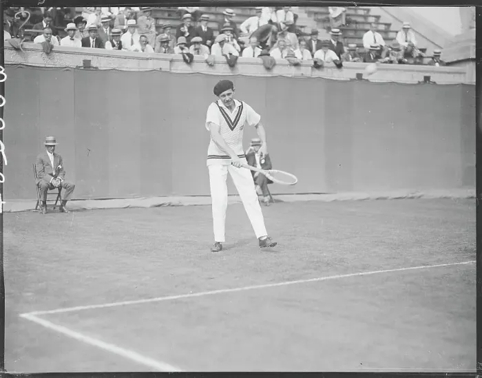 Framed Print : Tennis Player Jean Borotra During Davis Cup Match Framed Print : Tennis Player Jean Borotra During Davis Cup Match