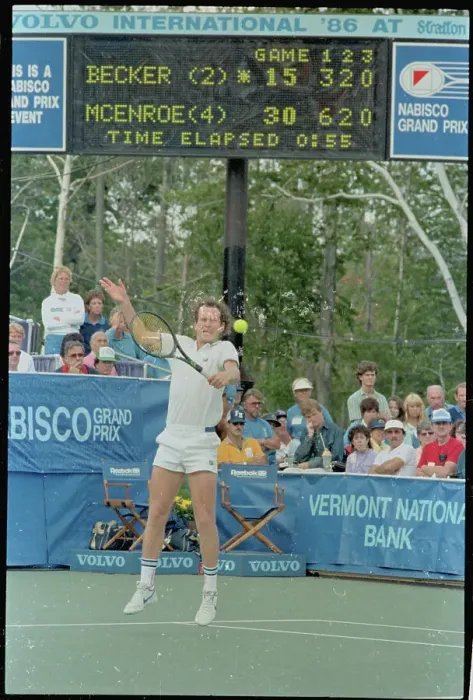Framed Print : Tennis Player John McEnroe in Action Framed Print : Tennis Player John McEnroe in Action