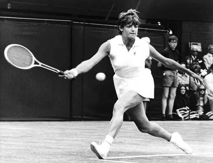 Framed Print : Tennis Player Margaret Court on the Court Framed Print : Tennis Player Margaret Court on the Court