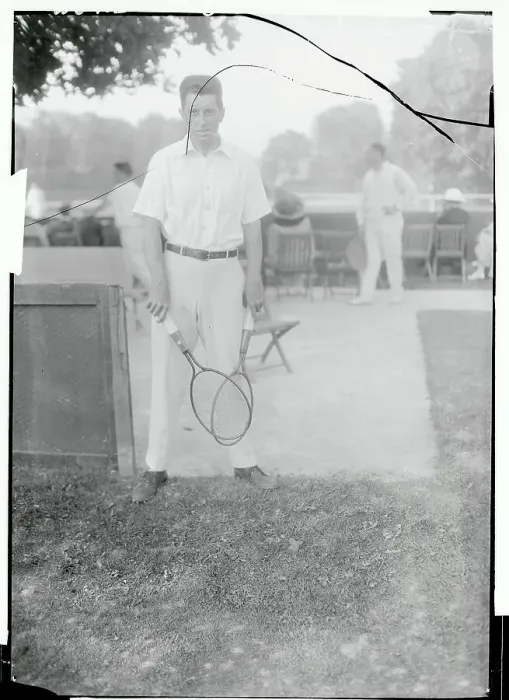 Framed Print : Tennis Player Posing Framed Print : Tennis Player Posing