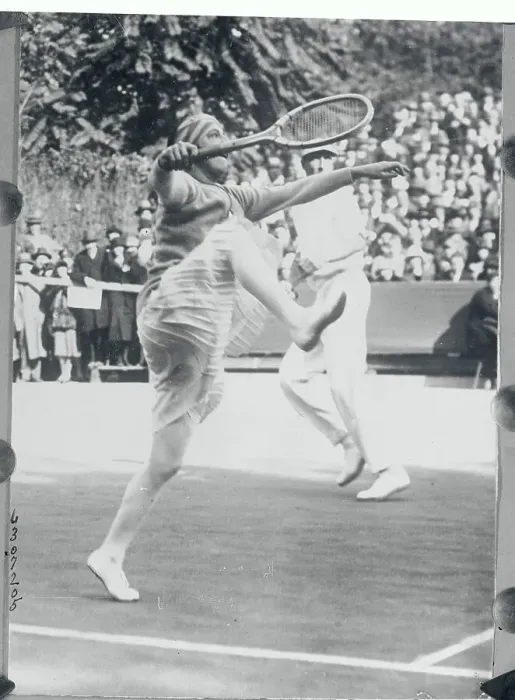Framed Print : Tennis Player Suzanne Lenglen in Action Play Framed Print : Tennis Player Suzanne Lenglen in Action Play