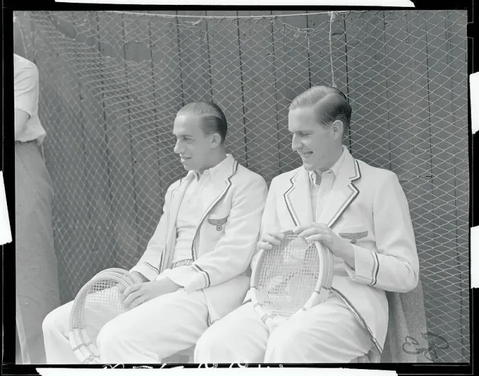 Framed Print : Tennis Players Before their Match Framed Print : Tennis Players Before their Match