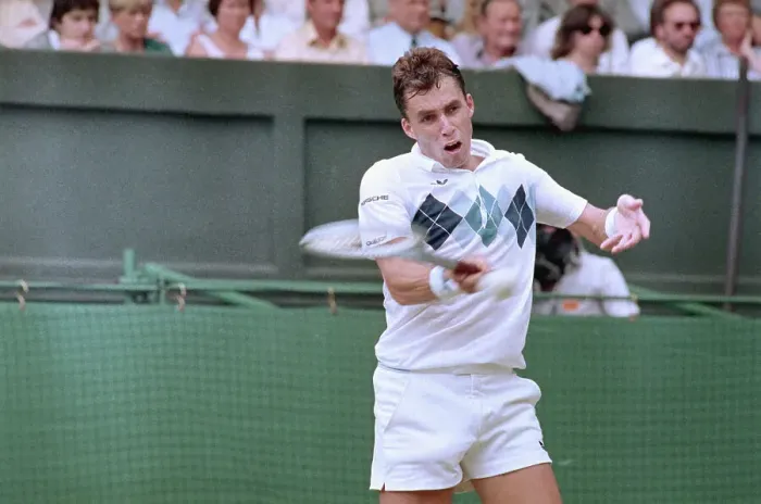 Framed Print : Tennis Professional Ivan Lendl During Wimbledon Match Framed Print : Tennis Professional Ivan Lendl During Wimbledon Match